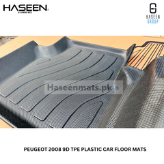 PEUGEOT 2008 MODEL 2022-2024 LUXURY 9D TPE PLASTIC FLOOR MAT