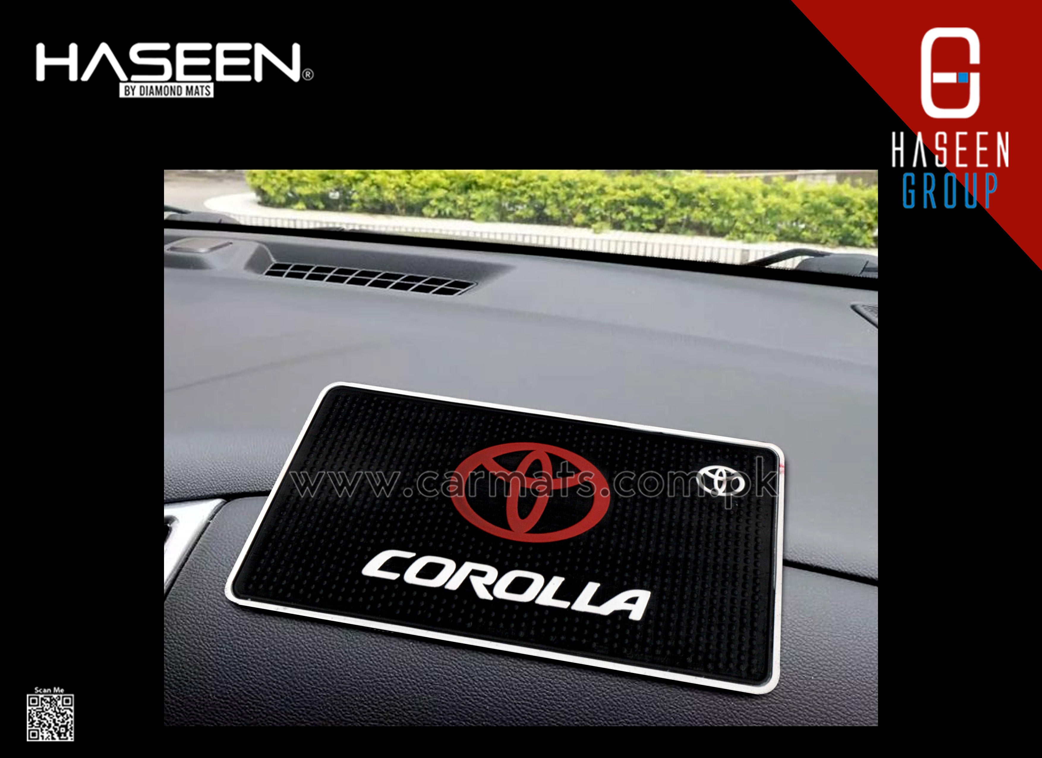 COROLLA ANTI SLIP DASHBOARD NON - SLIP MATS - haseenmats.pk