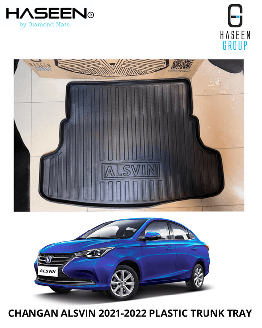 CHANGAN ALSVIN 2021 - 2024 PLASTIC CAR TRUNK MAT - haseenmats.pk