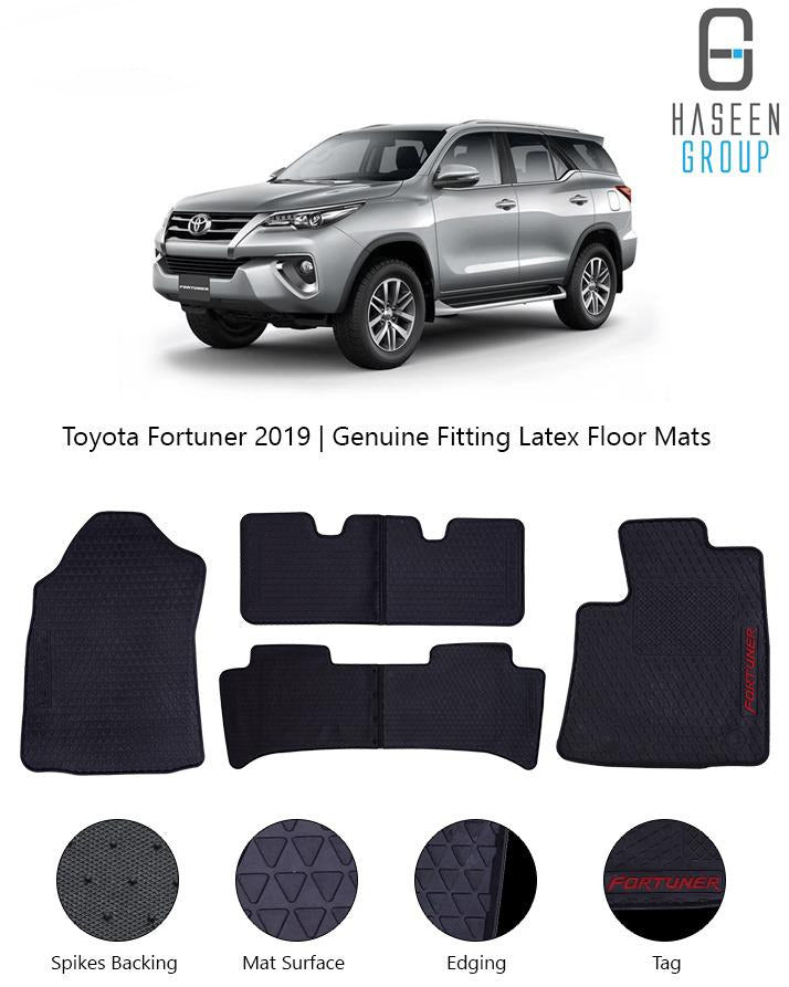 TOYOTA FORTUNER 2014-2021 LATEX PVC CAR FLOOR MAT