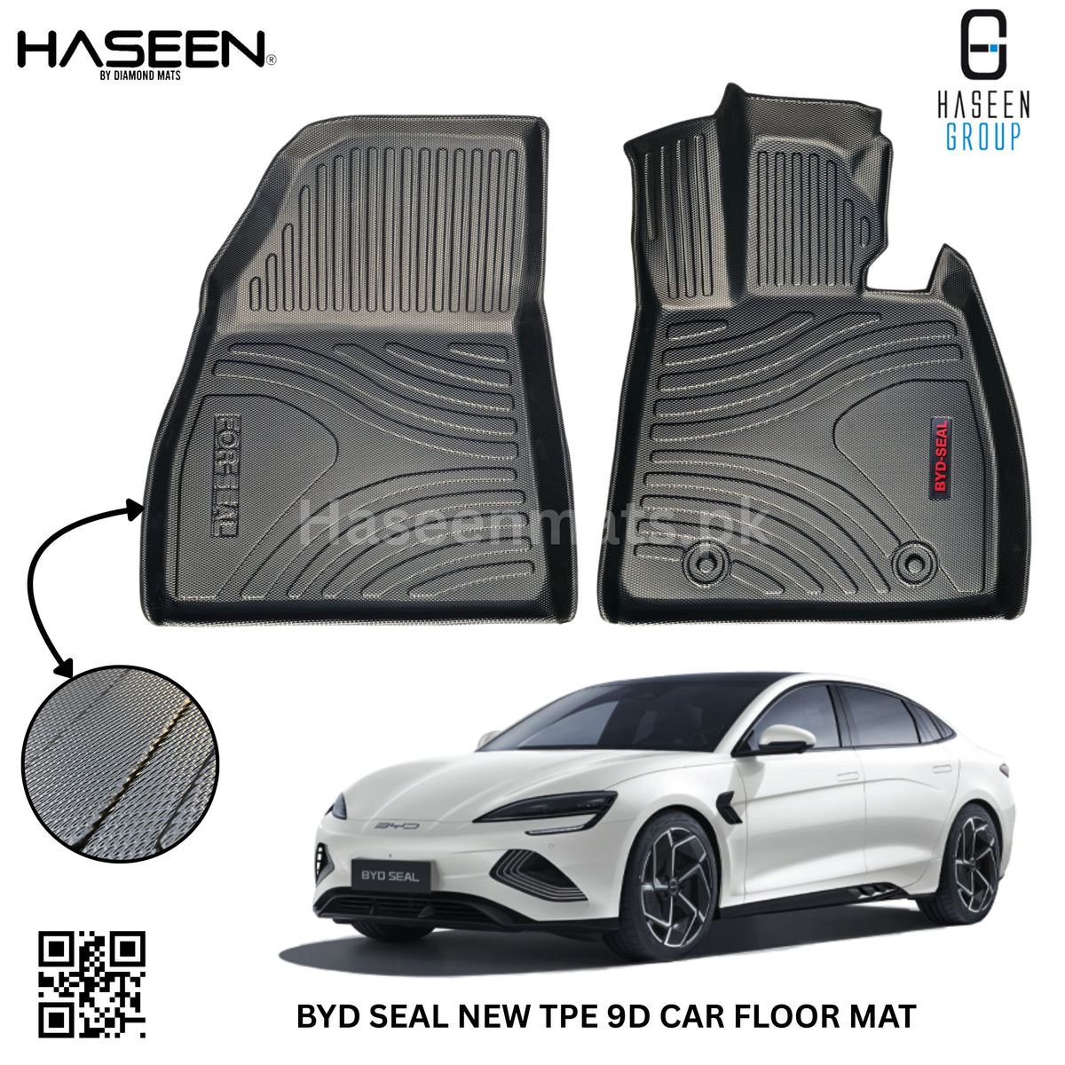 BYD SEAL 9D TPE PLASTIC FLOOR MATS