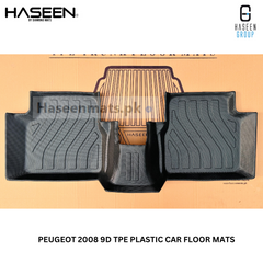 PEUGEOT 2008 MODEL 2022-2024 LUXURY 9D TPE PLASTIC FLOOR MAT
