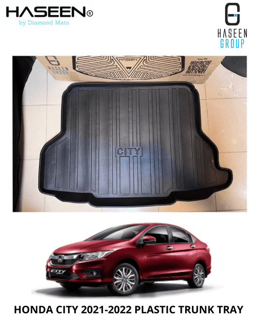 HONDA CITY 2021 - 2024 CAR TRUNK PLASTIC MAT - haseenmats.pk