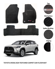 TOYOTA CROSS NEW 2024 PREMIUM CARPET CAR FLOOR MAT