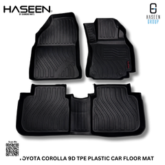 TOYOTA COROLLA 2014-PRESENT PLASTIC HEAVY DUTY 9D FLOOR MAT