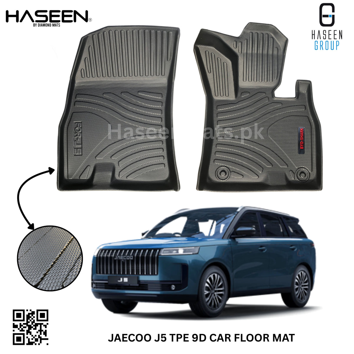 JAECOO J5 9D TPE PLASTIC FLOOR MATS