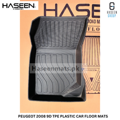 PEUGEOT 2008 MODEL 2022-2024 LUXURY 9D TPE PLASTIC FLOOR MAT