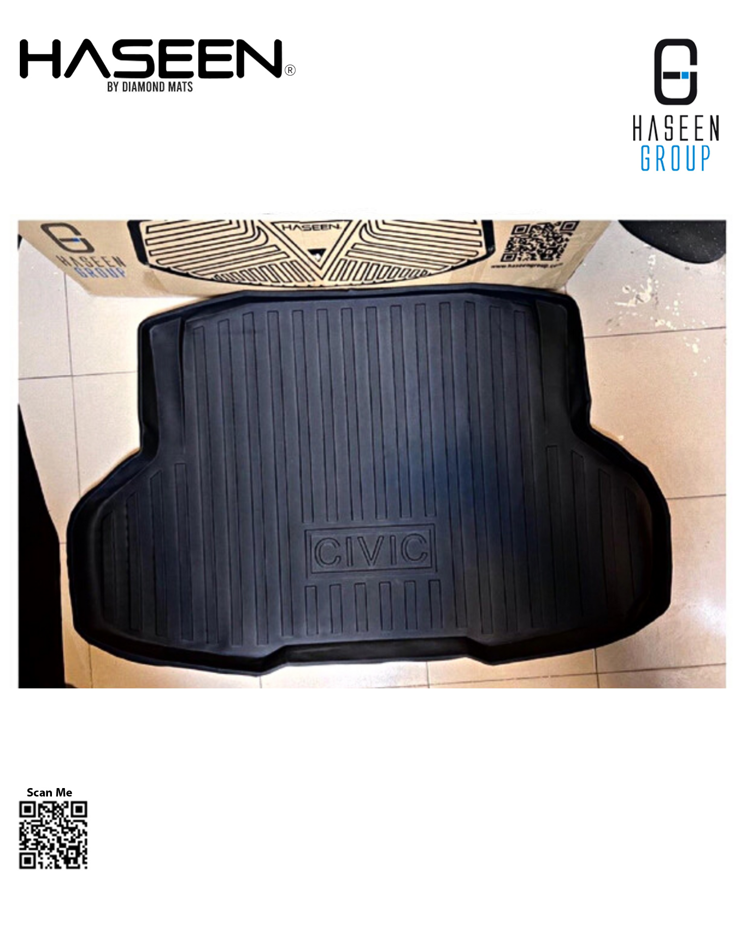 HONDA CIVIC X 2016-2021 CAR TRUNK PLASTIC MAT