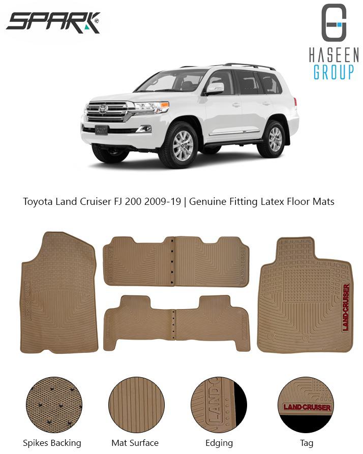 TOYOTA LAND CRUISER 2009-PRESENT LATEX RUBBER CAR FLOOR MAT