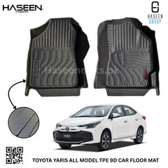 TOYOTA YARIS SEDAN 9D TPE PLASTIC FLOOR MATS