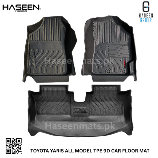 TOYOTA YARIS SEDAN 9D TPE PLASTIC FLOOR MATS