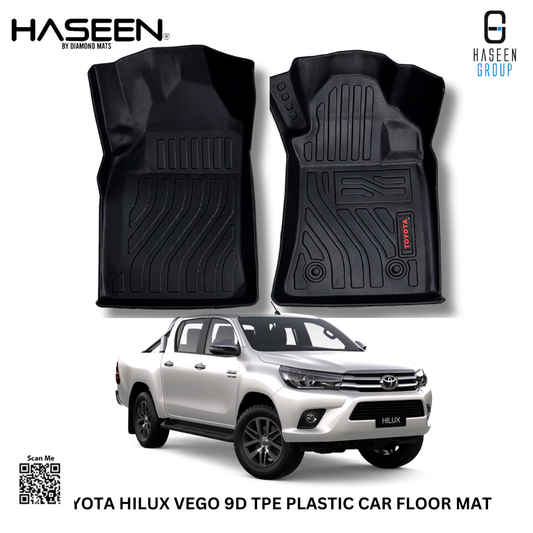 TOYOTA HILUX NEW LUXURY STYLE PLASTIC HEAVY DUTY 9D FLOOR MAT