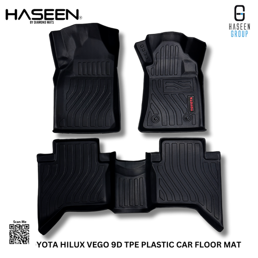 TOYOTA HILUX NEW LUXURY STYLE PLASTIC HEAVY DUTY 9D FLOOR MAT