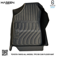 TOYOTA YARIS SEDAN 9D TPE PLASTIC FLOOR MATS