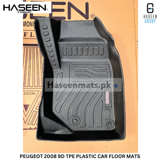 PEUGEOT 2008 MODEL 2022-2024 LUXURY 9D TPE PLASTIC FLOOR MAT