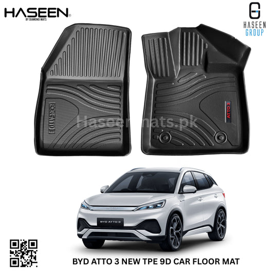 BYD ATTO 3 9D TPE PLASTIC FLOOR MATS