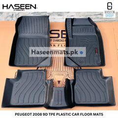 PEUGEOT 2008 MODEL 2022-2024 LUXURY 9D TPE PLASTIC FLOOR MAT