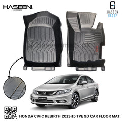 HONDA CIVIC REBIRTH 2013-2015 9D TPE PLASTIC FLOOR MATS