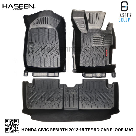 HONDA CIVIC REBIRTH 2013-2015 9D TPE PLASTIC FLOOR MATS