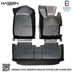 HONDA CIVIC REBIRTH 2013-2015 9D TPE PLASTIC FLOOR MATS