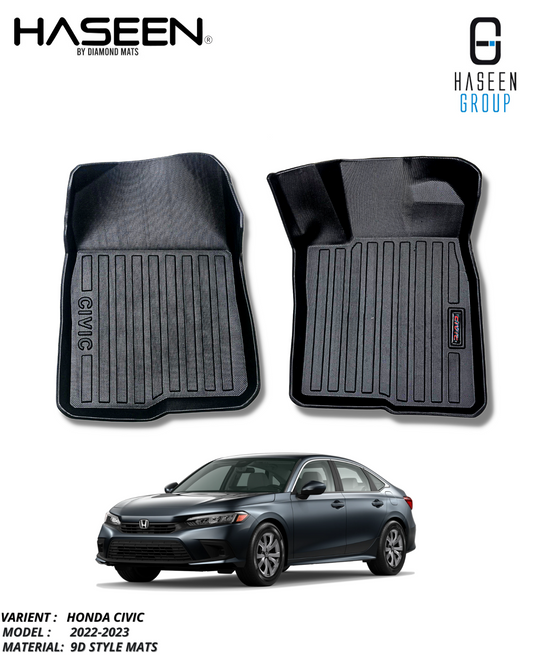 HONDA CIVIC RS 2022-PRESENT PLASTIC HEAVY DUTY 9D FLOOR MAT