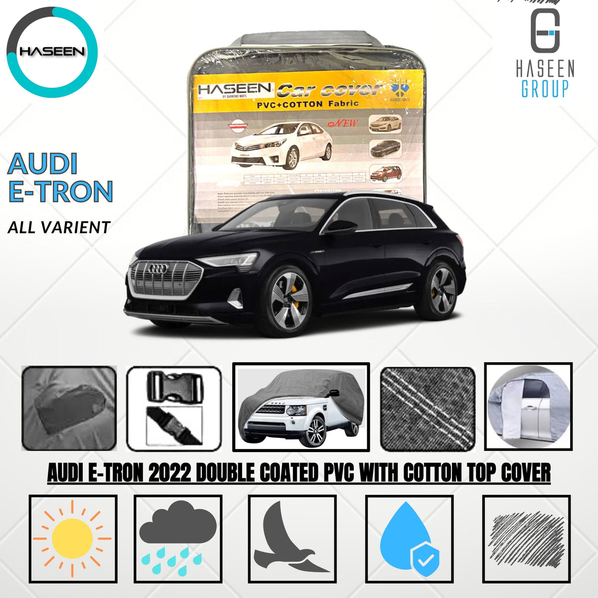 AUDI E TRON GT CAR COVER - haseenmats.pk