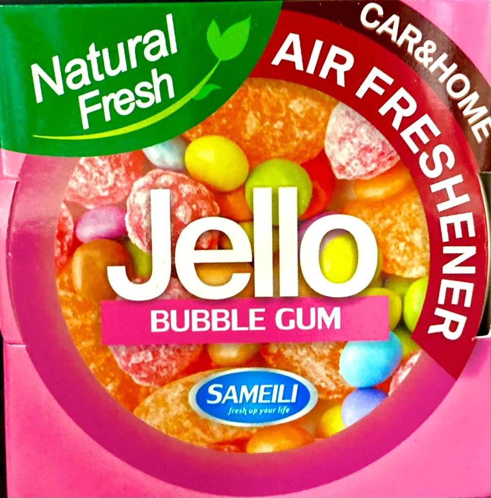 JELLO GEL - BUBBLE GUM - GEL PERFUME FOR CARS & OFFICE