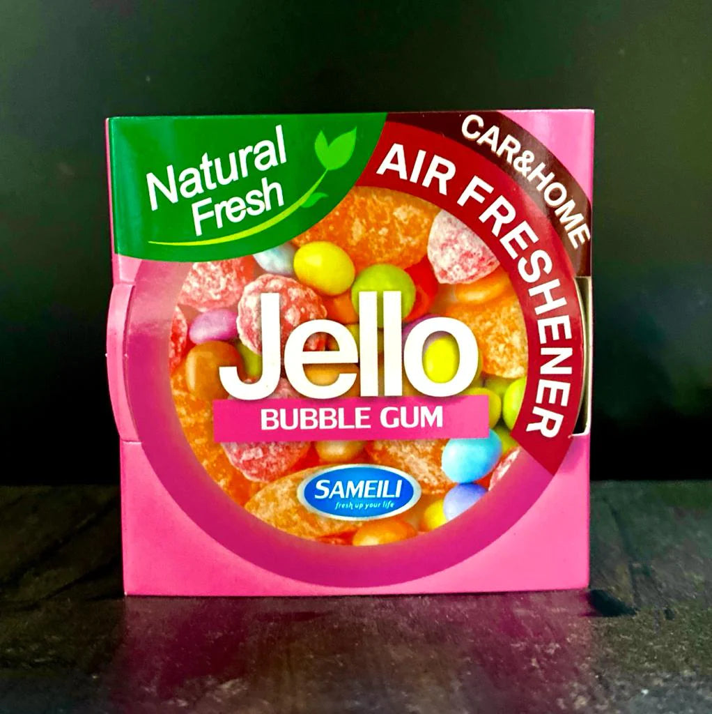 JELLO GEL - BUBBLE GUM - GEL PERFUME FOR CARS & OFFICE