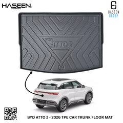 Raised edges of BYD Atto 2 trunk liner keeping spills off the boot carpet