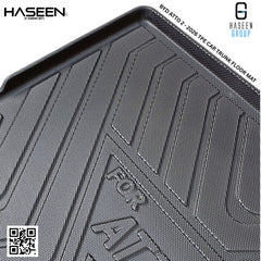 Close-up of anti-slip textured surface on BYD Atto 2 boot mat