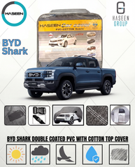 BYD Shark hybrid pickup truck front exterior view
White BYD Shark plug-in hybrid pickup parked outdoors
BYD Shark luxury hybrid pickup side profile design
2026 BYD Shark modern off road pickup truck
BYD Shark LED headlights close-up detail shot
Rear view of BYD Shark utility hybrid pickup
BYD Shark cargo bed and tailgate design
BYD Shark dual cabin interior dashboard view
BYD Shark leather seats premium pickup cabin
BYD Shark alloy wheels rugged pickup detail
BYD Shark 4x4 hybrid off road performance truck
