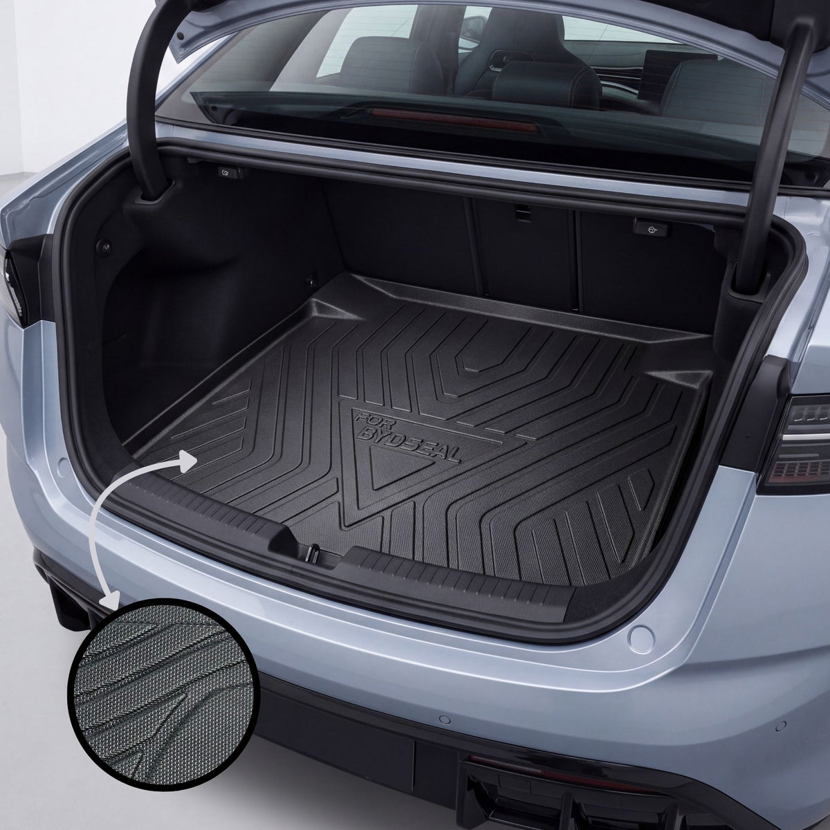 BYD Seal TPE Trunk Mat – Diggi Tray Boot Liner, Custom Fit Waterproof Electric EV | Haseen