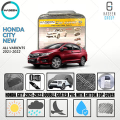 HONDA CITY 2021-2024 DOUBLE COAT PVC WITH COTTON CAR COVER