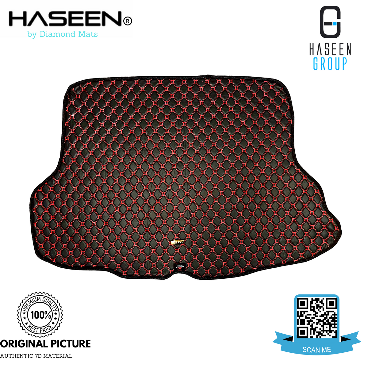 HONDA CITY 2021-2024 LUXURY 7D FLAT TRUNK MAT SERIES