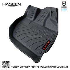 Honda City new model high-quality 9D TPE plastic mats – anti-slip and scratch resistant