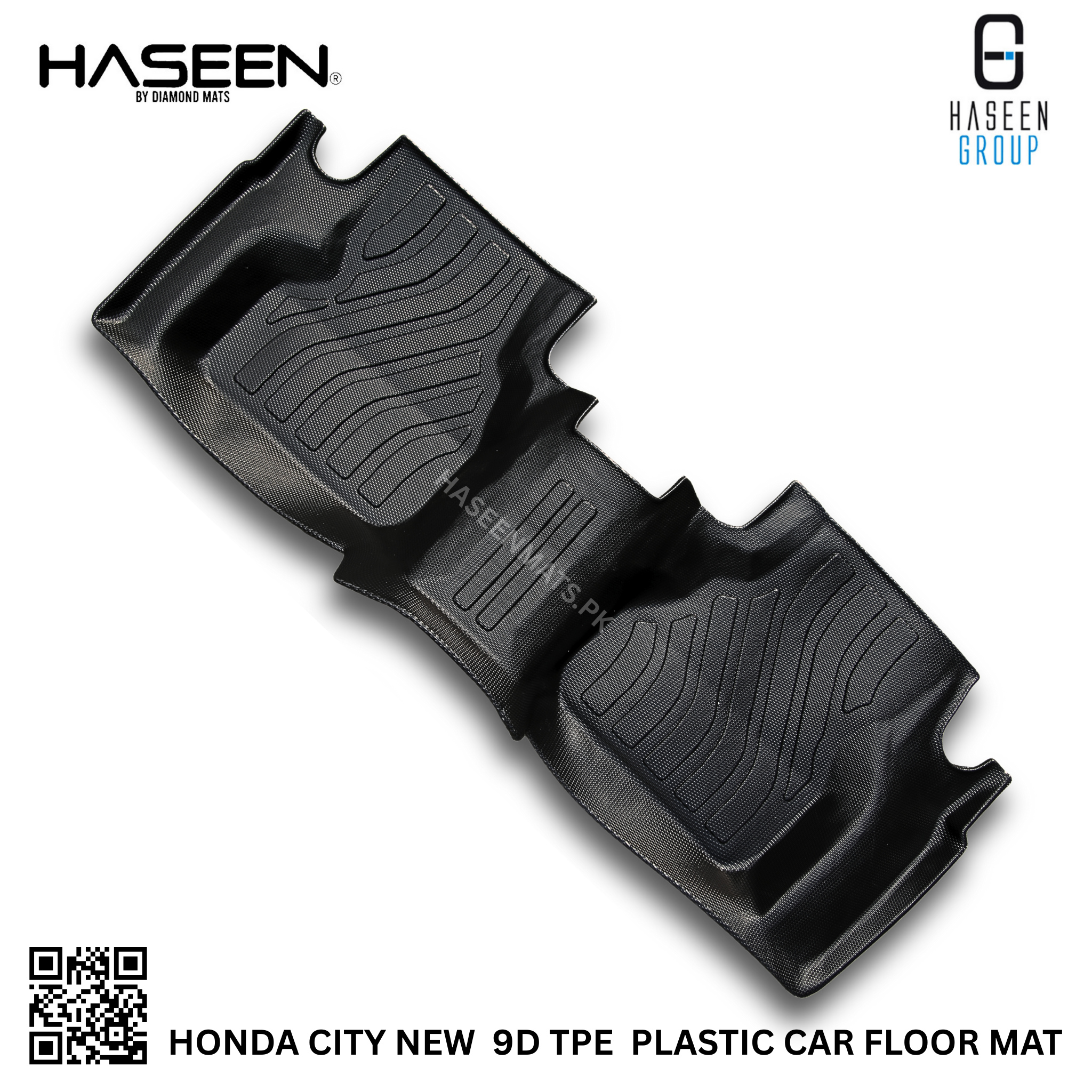 Custom fit Honda City new model luxury 9D TPE plastic car mats – elegant and long lasting