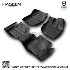 Honda City 2025 new model premium 9D TPE car floor mat – waterproof and easy to clean