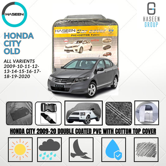 HONDA CITY 2009-20 DOUBLE COAT PVC WITH COTTON CAR COVER