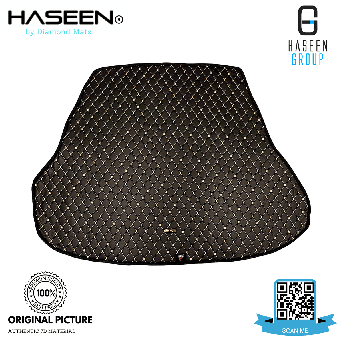 HONDA CITY 2009 - 2020 LUXURY 7D FLAT TRUNK MAT SERIES - haseenmats.pk