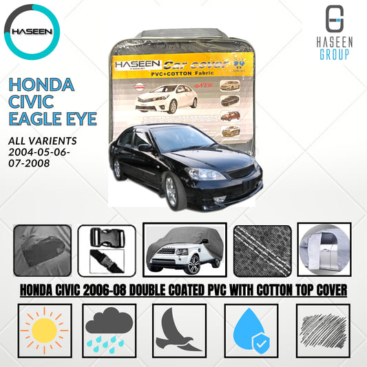 HONDA CIVIC 2002-2008 EAGLE EYE DOUBLE COAT PVC WITH COTTON CAR COVER