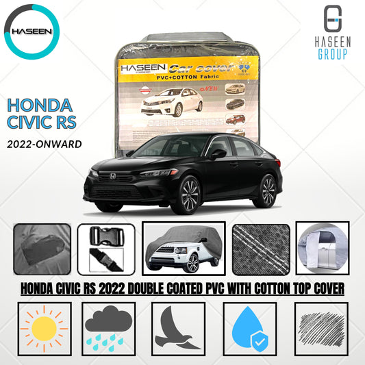 HONDA CIVIC RS 2022-2024 DOUBLE COAT PVC WITH COTTON CAR COVER