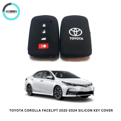 TOYOTA COROLLA 2014-2024 (4) BUTTON PVC SILICON KEY COVERS