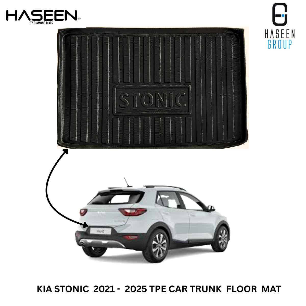 KIA STONIC 2021-2022 TPE CAR TRUNK PLASTIC MAT