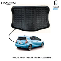 TOYOTA AQUA 2011-2024  TPE PLASTIC TRUNK CAR FLOOR MAT