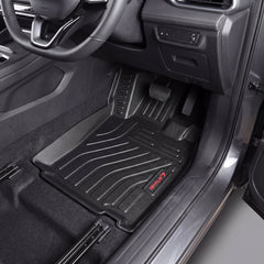Haseen Changan Oshan X7 7-Seater 9D TPE car floor mats installed – black custom fit mats, Pakistan