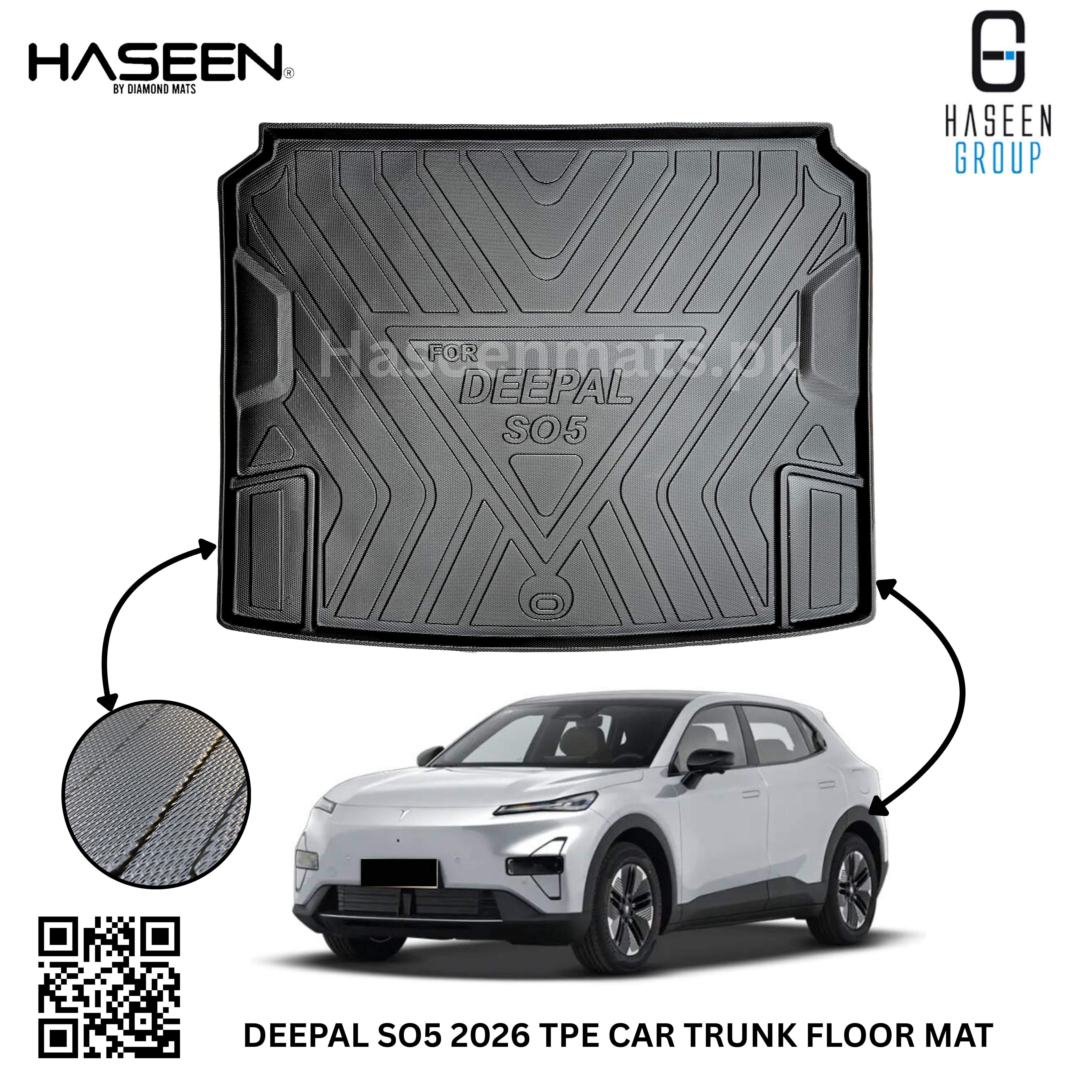 Haseen Deepal S05 TPE trunk mat, waterproof boot liner