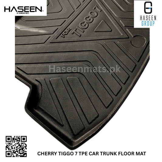 Chery Tiggo 7 TPE Trunk Mat – Diggi Tray Boot Liner, Custom Fit Waterproof | Haseen