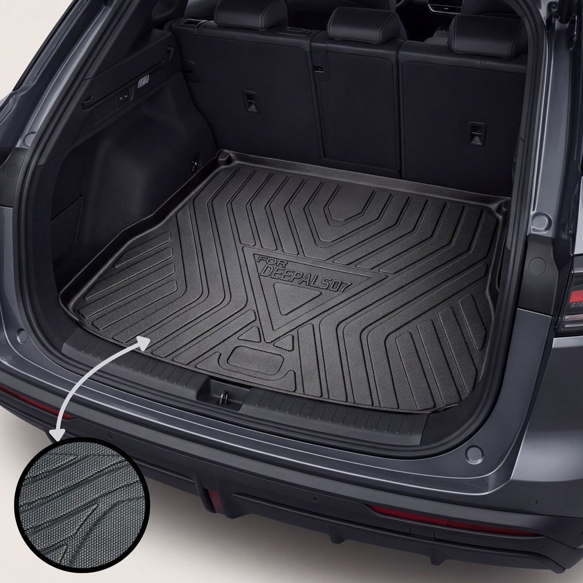 Deepal S07 TPE Trunk Mat – Diggi Tray Boot Liner, Custom Fit Waterproof Electric EV | Haseen