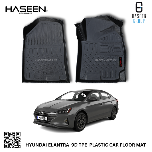 HYUNDAI ELANTRA 2021-2024 9D TPE PLASTIC HEAVY DUTY CAR FLOOR MAT