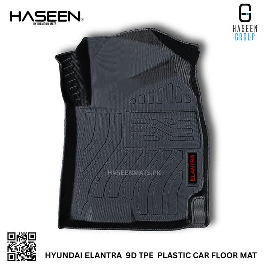 HYUNDAI ELANTRA 2021-2024 9D TPE PLASTIC HEAVY DUTY CAR FLOOR MAT